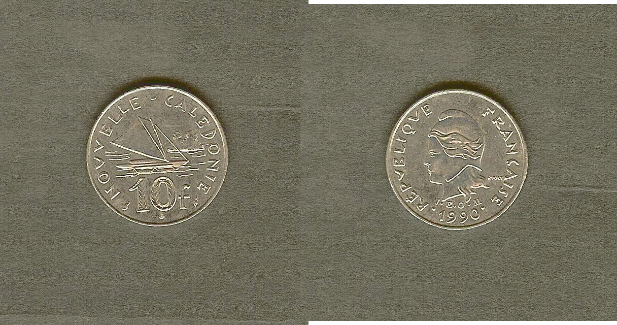 New Caledonia 10 francs 1990 Unc